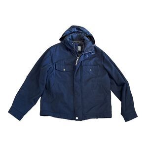 Pacific Trail Outerwear Jacket Mens  Large Black Hood Full Zip‎ Seattle USA Vtg